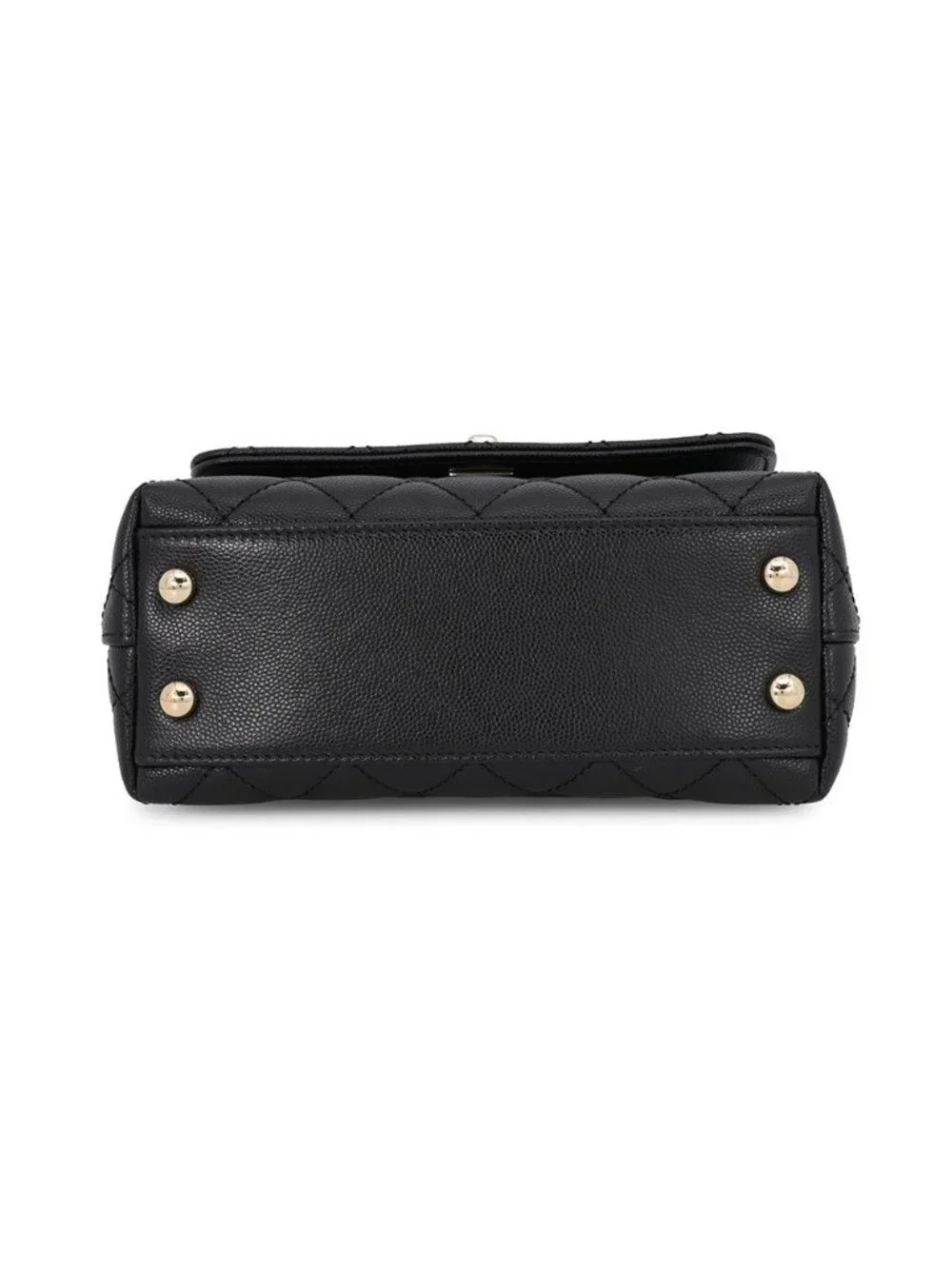 Chanel Handbag CC Logo Top Handle XXS Flap Bag Caviar Leather Bag 2-Way Black